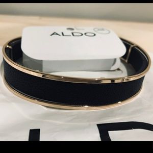 Aldo black n gold choker w/chain
